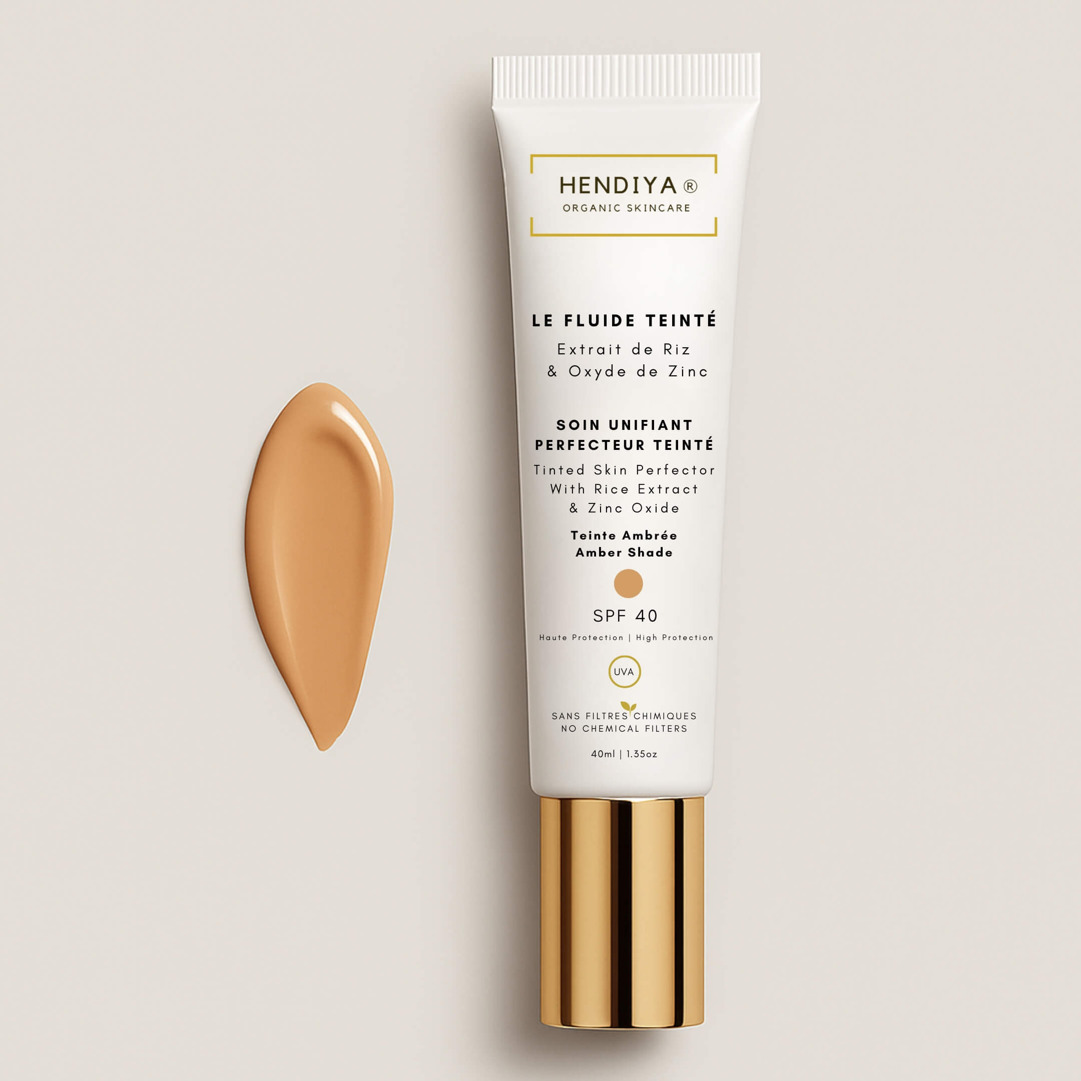 Le Fluide Teinté - Soin Unifiant Perfecteur Teinté SPF 40 - Teinte Ambrée